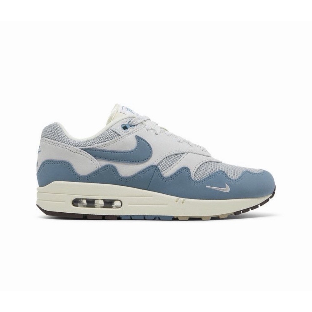 Nike Air Max 1 Patta Waves Noise Blue/Met Slvr Sneakers |W/ Bracelet| Size 6.5M